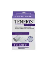 Teneris T-bandpore Пластырь фиксирующий, 2 м х 5 см, пластырь, 1 шт, нетканая основа фото