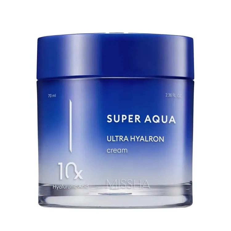Missha super aqua ultra hyalron крем для лица увлажняющий, крем для лица, 70 мл, 1 шт. фото