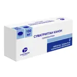 Суматриптан Канон, 100 мг, таблетки, покрытые пленочной оболочкой, 2 шт. фото 