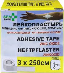 SFM-Plaster Пластырь фиксирующий, 3 см х 250 см, 1 шт, тканевая основа фото