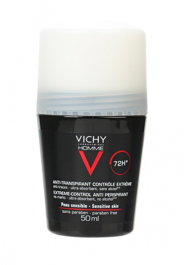 Vichy Homme дезодорант против избыточного потоотделения 72 ч, 50 мл, 1 шт. фото