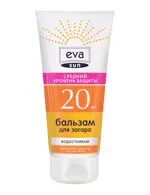 Eva Sun Бальзам для загара SPF20, бальзам для лица и тела, 200 мл, 1 шт, влагостойкий фото