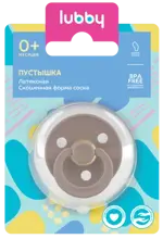 Lubby Пустышка латексная со скошенным соском, 0+ мес, 1 шт, арт. 30151 фото
