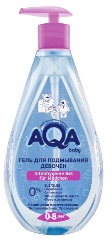 AQA baby гель для подмывания девочек, 250 мл, 1 шт. фото