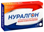 Нуралгон, 400 мг+325 мг, таблетки, покрытые пленочной оболочкой, 10 шт. фото