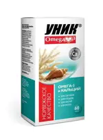 Уник Омега-3 и кальций, капсулы, 60 шт. фото