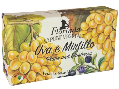 Florinda мыло туалетное твердое, мыло, 200 г, 1 шт, виноград и черника фото