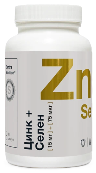 Elentra Nutrition Цинк + Селен, капсулы, 30 шт. фото