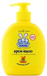 Ушастый Нянь крем-мыло жидкое, крем-мыло, 300 мл, 1 шт, с оливковым маслом и экстрактом алоэ вера фото