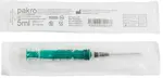 Pakro Шприц инъекционный одноразовый трехкомпонентный, 5 мл, шприц в комплекте с иглой, 1 шт, 22G (0,7х40) фото