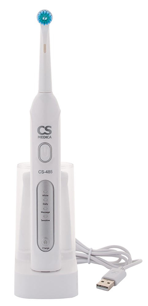 CS Medica CS-485, щетка зубная электрическая, 1 шт, с зарядным устройством фото