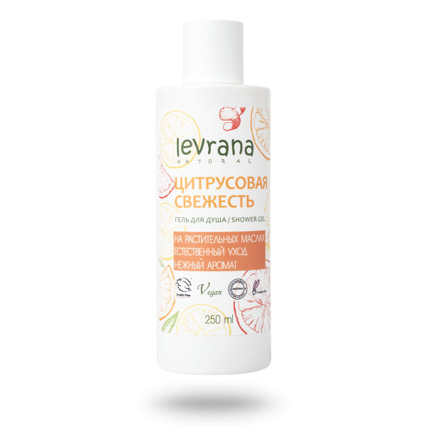 Levrana гель для душа, гель, 250 мл, 1 шт, цитрусовая свежесть фото