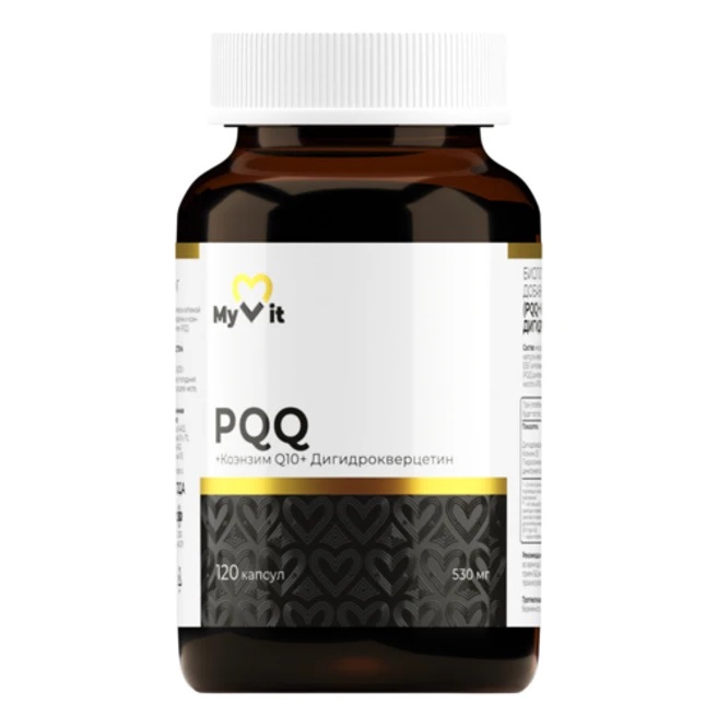 MyVit Витамин В14(PQQ) + Коэнзим Q10 + Дигидрокверцетин, капсулы, 120 шт. фото