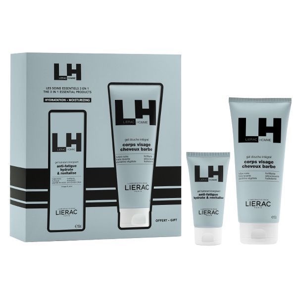 Lierac Homme тонизирующий увлажняющий гель для лица 50 мл + гель для душа 200 мл, набор, 1 шт. фото