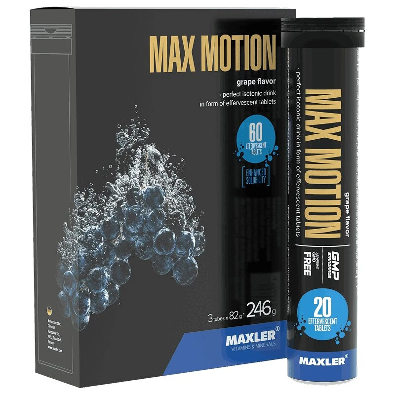 Maxler Max Motion Изотоник, таблетки шипучие, 60 шт, виноград фото