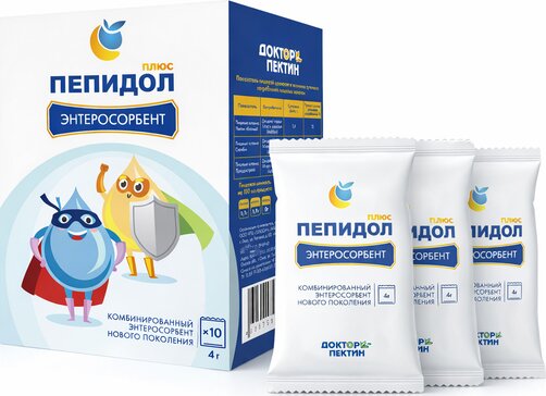 Пепидол Плюс, порошок для приема внутрь, 4 г, 10 шт. фото
