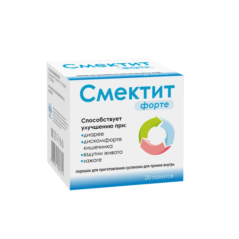 Смектит форте, порошок для приготовления суспензии для приема внутрь, 3.2 г, 20 шт. фото