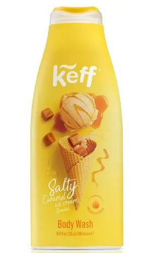 Keff крем-гель для душа, гель, 500 мл, 1 шт, мороженое с соленой карамелью фото