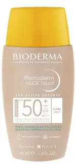 Bioderma Photoderm Cолнцезащитный флюид, крем для лица, 40 мл, 1 шт, SPF50+, светлый оттенок фото