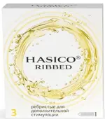 Hasico Презервативы, презервативы, 3 шт, ребристые фото