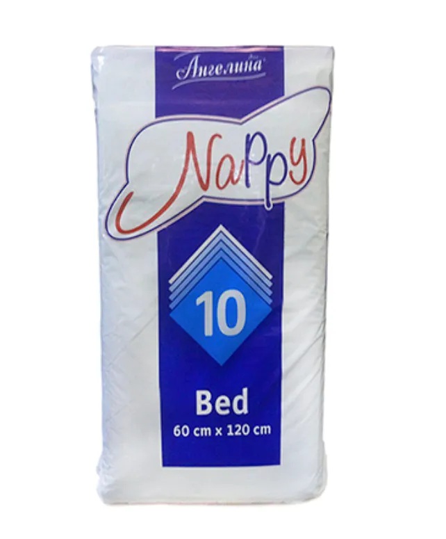 Ангелина Nappy Простыни одноразовые гигиенические, 60 см х 120 см, 10 шт. фото