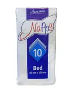 Ангелина Nappy Простыни одноразовые гигиенические, 60 см х 120 см, 10 шт. фото