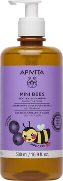Apivita Mini Bees шампунь с черникой и медом, шампунь, 500 мл, 1 шт. фото