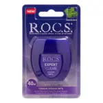 ROCS Expert Clean, 40 м, нить зубная, 1 шт, расширяющаяся фото