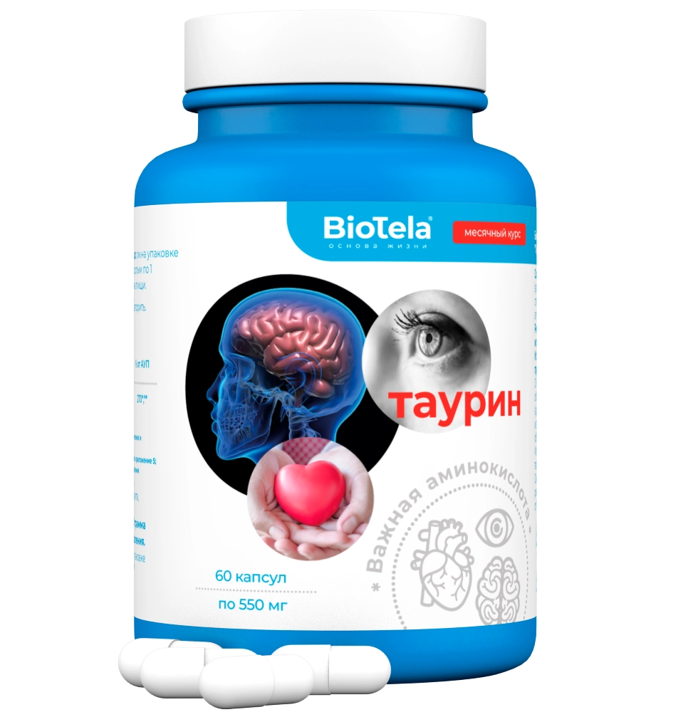 Biotela Таурин, капсулы, 60 шт. фото