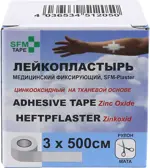 SFM-Plaster Пластырь фиксирующий, 3 см х 500 см, 1 шт, тканевая основа фото 1