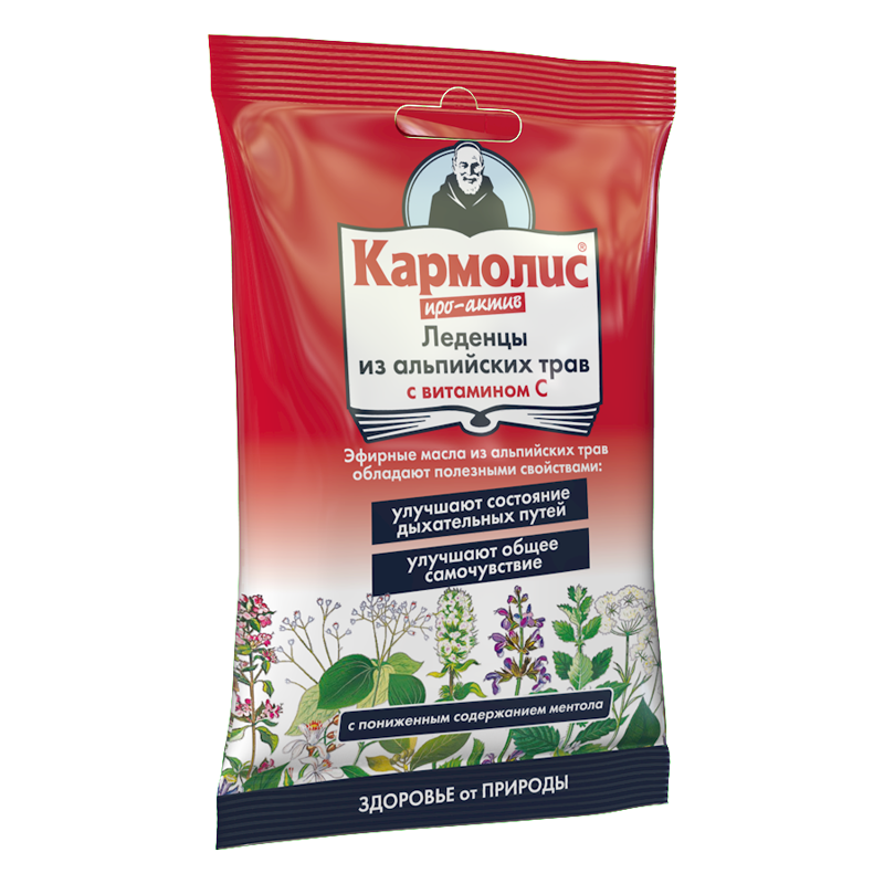 Кармолис Леденцы Про-Актив с витамином C, 4.16 г, леденцы, 75 г, 1 шт. фото