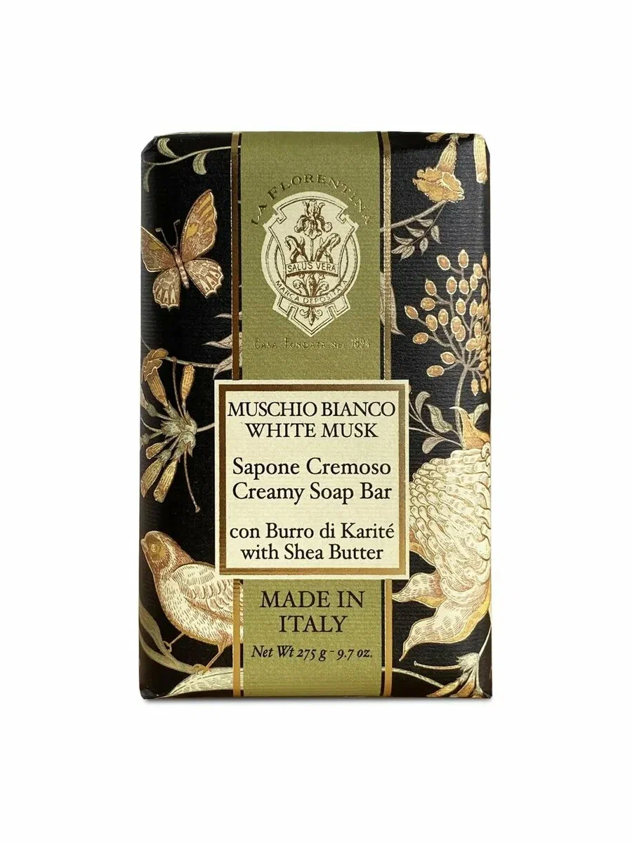 La Florentina Крем-мыло, мыло твердое, 275 г, 1 шт, белый мускус фото