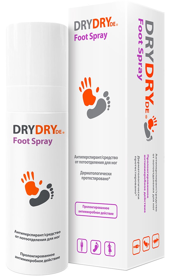 Dry Dry De Foot Spray Спрей для ног, спрей, 100 мл, 1 шт. фото