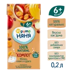 Фрутоняня компот из яблок с экстрактом изюма и кураги, 200 мл, 1 шт. фото 3