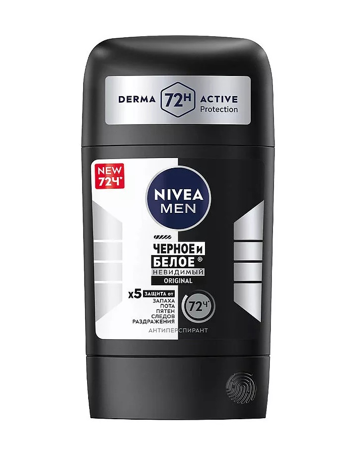 Nivea Men Original Стик дезодорант-антиперспирант Черное и белое, стик, 50 мл, 1 шт. фото