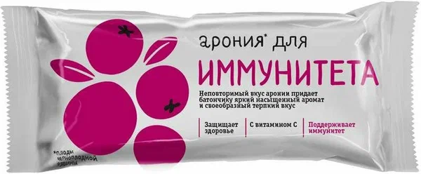 Леовит Биоинновации батончик для иммунитета, 25 г, 1 шт, арония фото