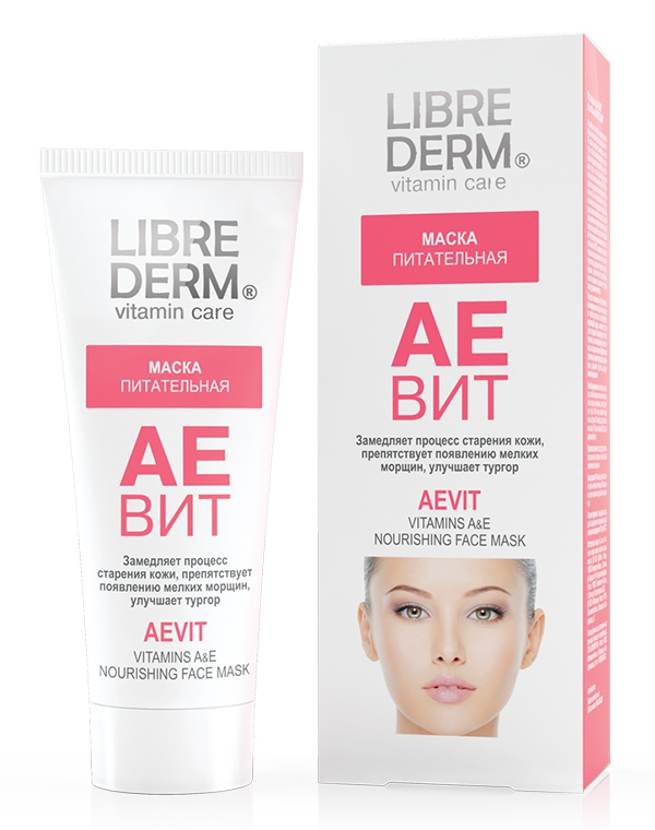 Librederm Аевит Маска питательная, маска для лица, 75 мл, 1 шт. фото