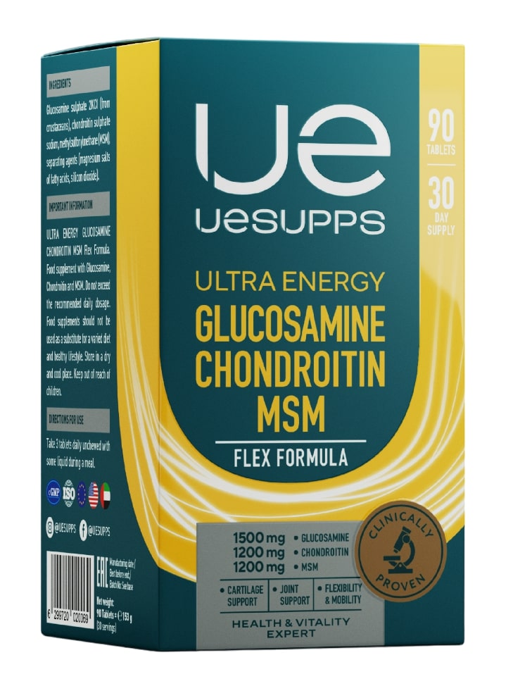 Uesupps Ultra Energy флекс глюкозамин хондроитин МСМ, таблетки, 90 шт. фото