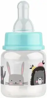 Малыши и малышки Lubby Бутылочка с силиконовой соской, 0+ мес, 60 мл, 1 шт, арт. 16588 фото