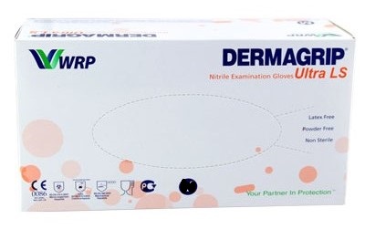 Dermagrip Ultra LS Перчатки смотровые нитриловые неопудренные нестерильные, Large L, пара, 100 шт. фото