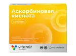 Витамир Аскорбиновая кислота с глюкозой, 100 мг, таблетки, 40 шт, без ароматизатора фото