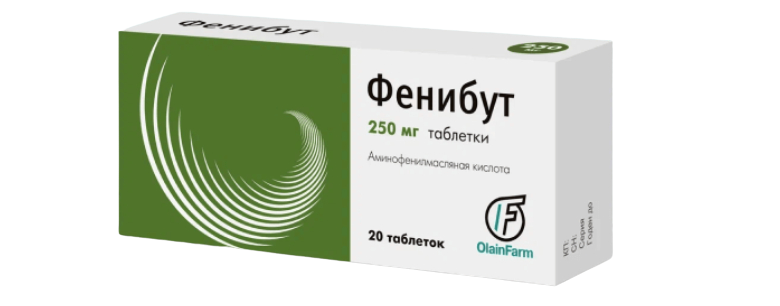 Фенибут, 250 мг, таблетки, 20 шт. фото