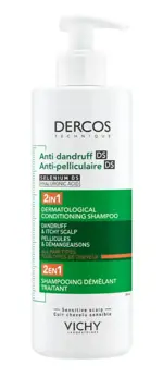 Vichy Dercos Шампунь-кондиционер против перхоти 2в1, шампунь-кондиционер, 390 мл, 1 шт. фото