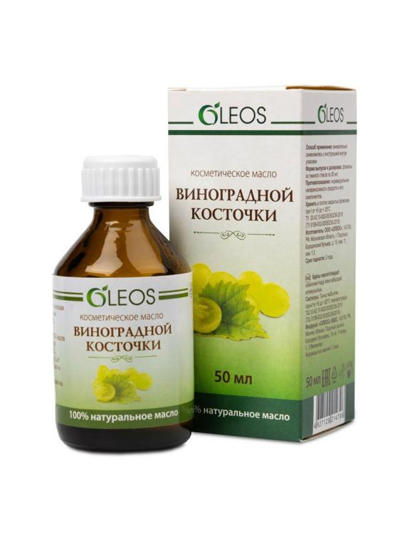 Oleos Масло Виноградной косточки, масло косметическое, 50 мл, 1 шт. фото
