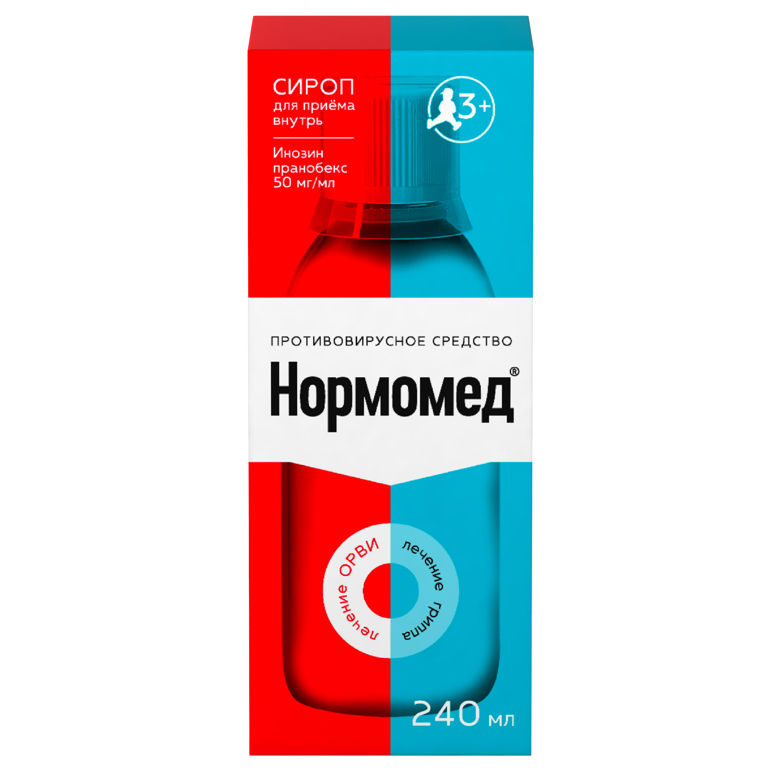 Нормомед, 50 мг/мл, сироп, 240 мл, 1 шт. фото