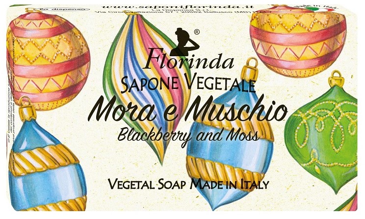Florinda мыло туалетное твердое, мыло, 100 г, 1 шт, ежевика и мускус фото