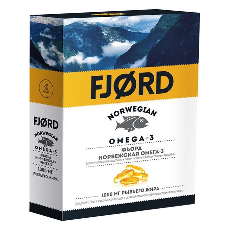 Fjord Норвежская Омега-3, капсулы, 30 шт. фото