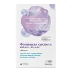 Витатека Фолиевая кислота + B6 и B12, таблетки, 60 шт. фото 