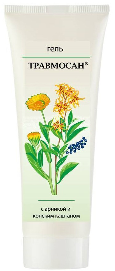Травмосан с арникой и конским каштаном, гель, 80 г, 1 шт. фото