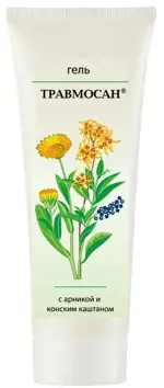 Травмосан с арникой и конским каштаном, гель, 80 г, 1 шт. фото
